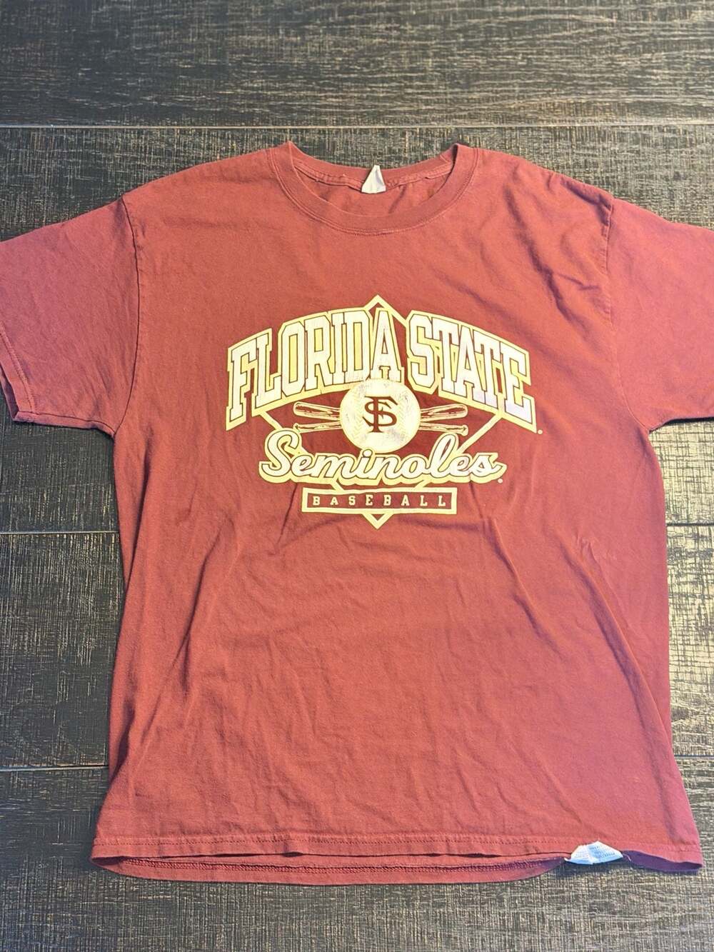 Florida State Seminoles Baseball Graphic T-Shirt Maroon
